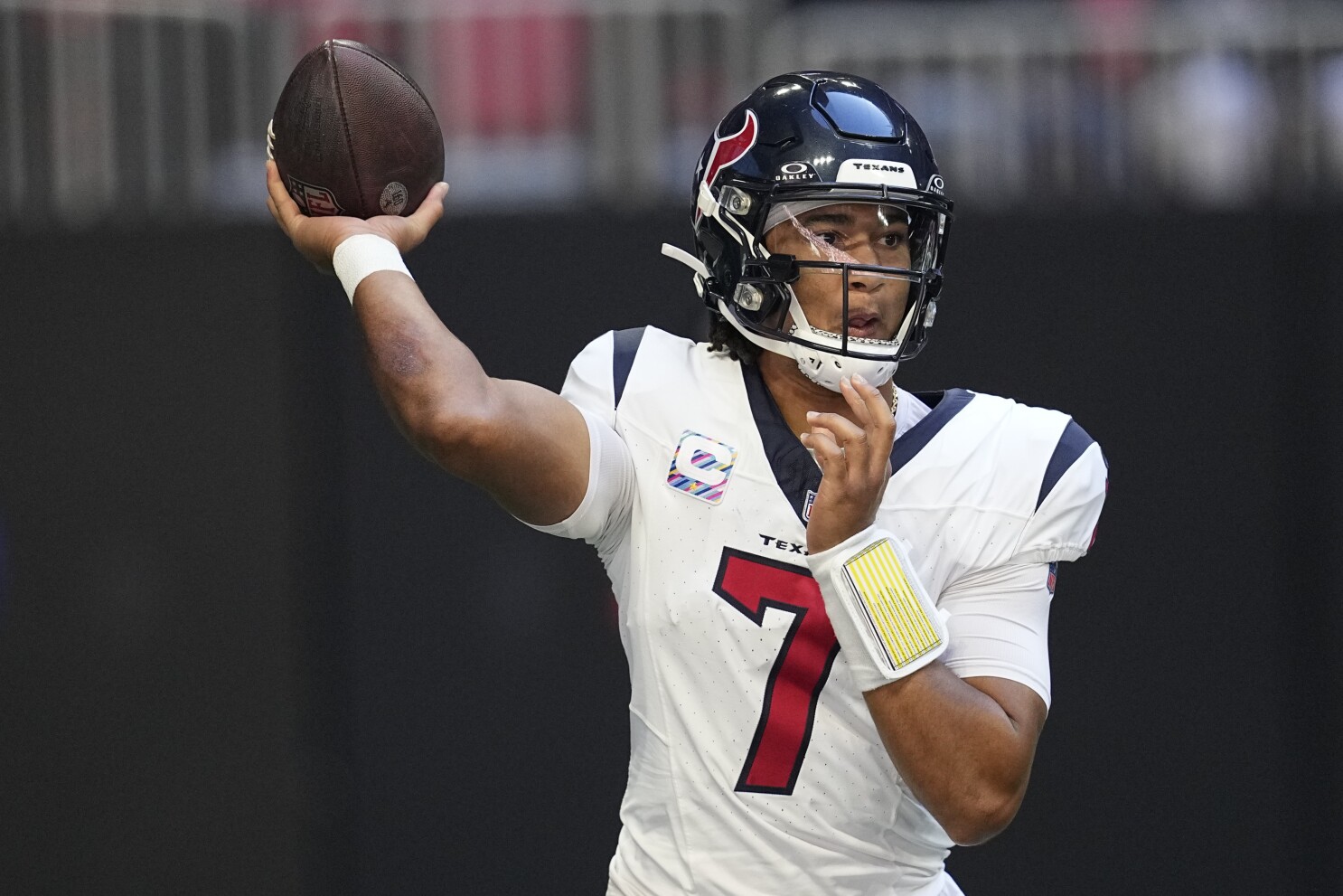 Plus size on sale texans jersey